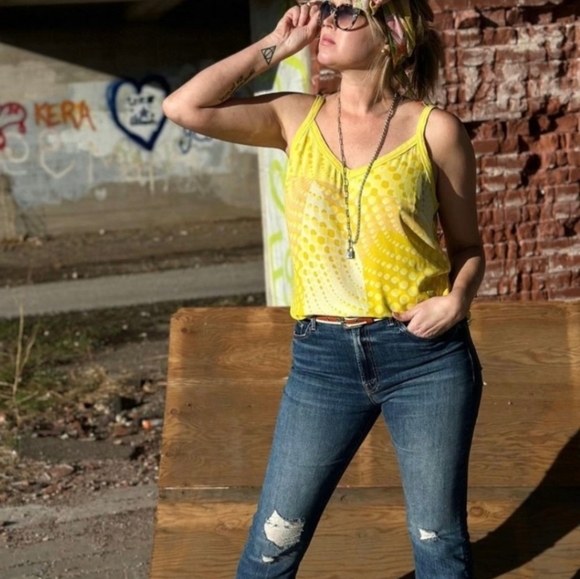 NWT CAbi Sunbeam Yellow Cami - Picture 2 of 11